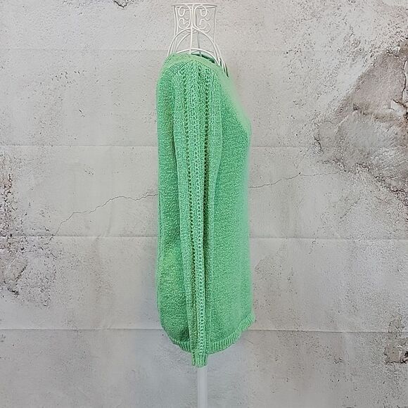 Rachel Zoe green multi knit sweater Women's Size S - Picture 5 of 12